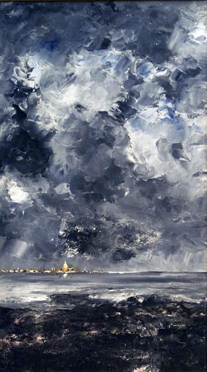 August Strindberg The City (nn02 Germany oil painting art